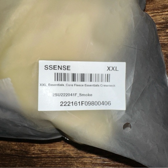 Fear of God Essentials Hoodie Womens XL Off White Relaxed Fleece Core Collection - Picture 9 of 16